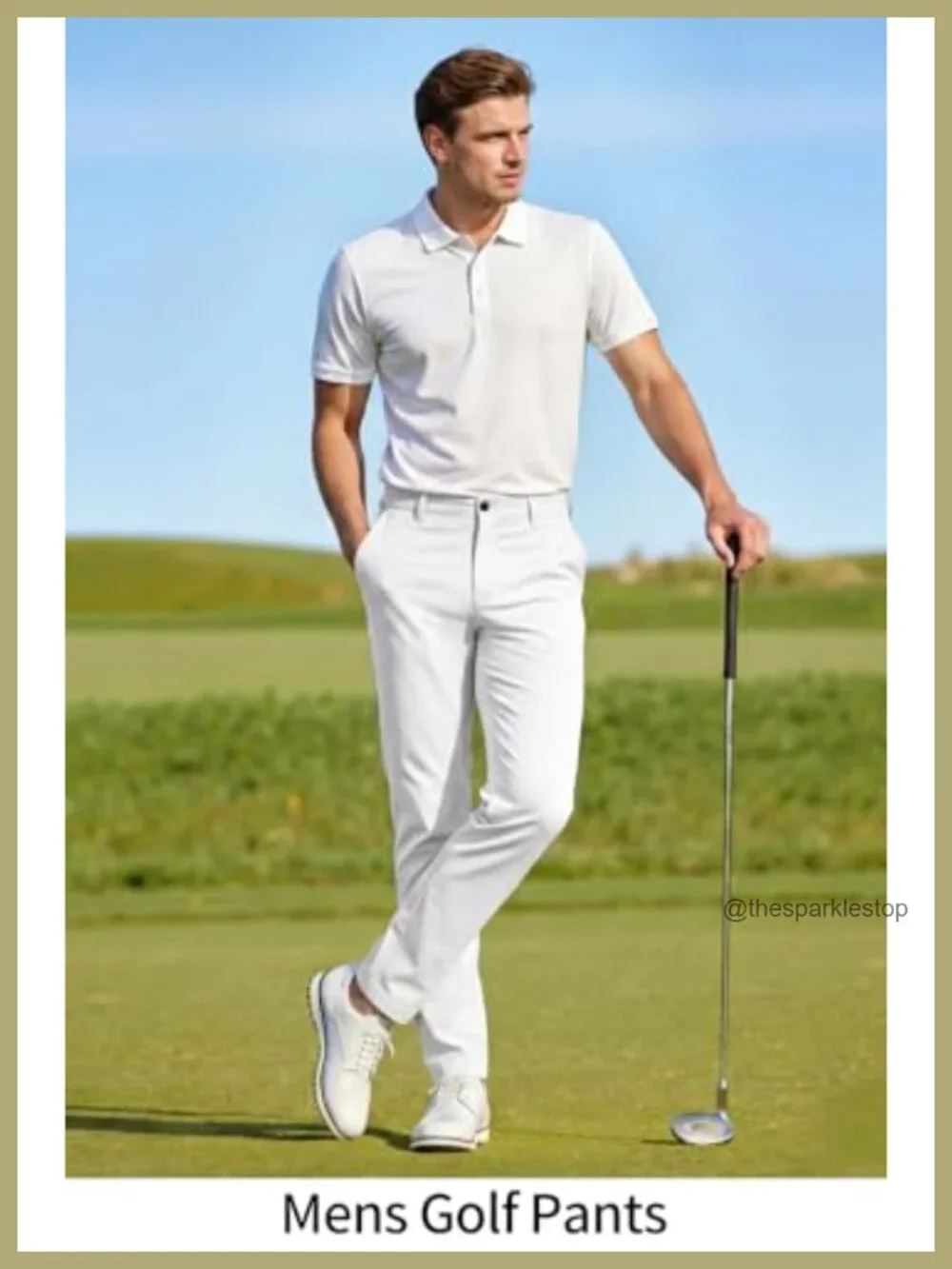 Men's Slim Fit Stretch Chino Dress Pants - Lightweight Twill Khakis, Business